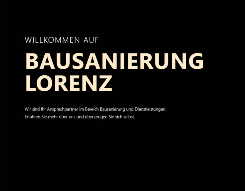 ProjektBausanierung Lorenz
